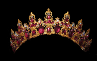 Filigree Ballet Tiara in Red